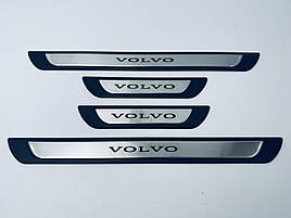 Накладки на пороги VOLVO S80 (Y-1 хромо-пласт) TAN24