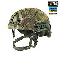 M-Tac кавер на шлем под Shroud Multicam, маскировочный кавер, легкосъемный кавер, тактический кавер мультикам