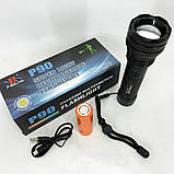 Ліхтарик потужний акумуляторний для дому, Ліхтар для дому з зарядкою від розетки, Потужні ліхтарики ZU-22, фото 3