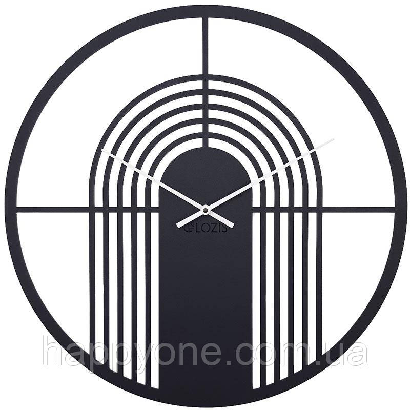 Настінний годинник Arch Black