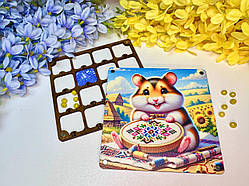 Органайзер дерев'яний для бісеру та ниток на магнітах