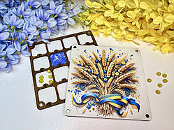 Органайзер дерев'яний для бісеру та ниток на магнітах