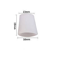 Силіконовий чохол (напальчник) для пальців ніг білі 1 пара (2шт). Гелеві напальчники для ніг від мозолів, фото 2