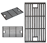 Чавунна решітка для барбекю 560х300 мм Решітки для гриля кемпінг ГЛВТ Решітка чавунна для стейка