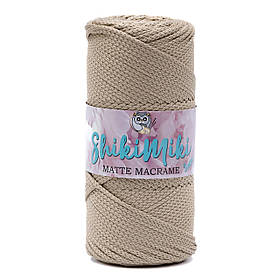 Шнур поліефірний Matte Macrame 3 mm, колір Капучіно