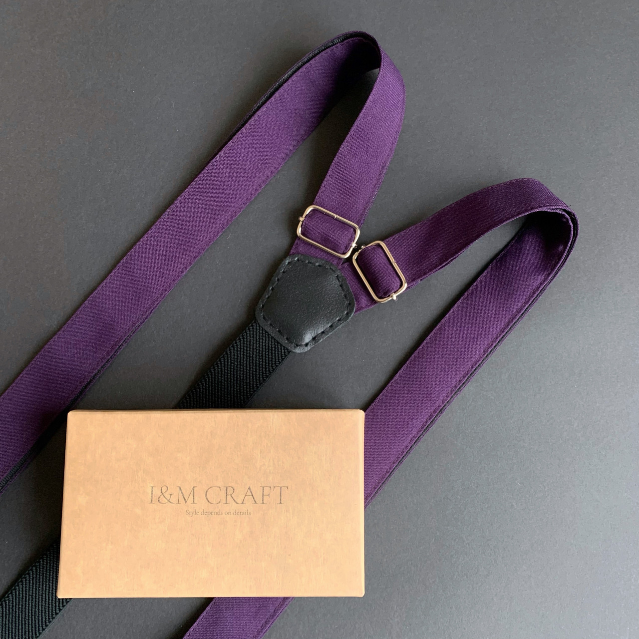 Подтяжки для брюк I&M Craft фиолетовые (030136) - фото 2 - id-p276552789