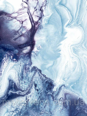 Фотообої Chameleon Синьо-фіолетовий флюїд 100х100 см, фото 1