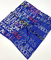 Брендовый шелковый платок Chanel Шанель 2024 года!. Молодежный весенний платок с ручной подшивкой