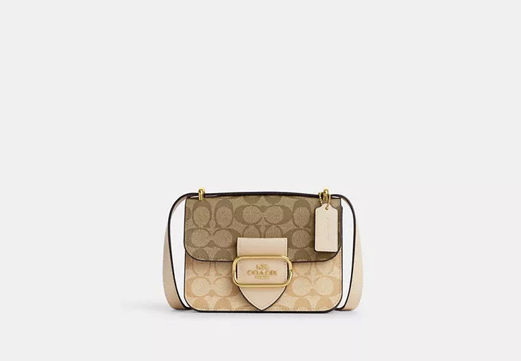 Жіноча сумка Coach Morgan Square Crossbody In Blocked Signature Canvas ОРИГІНАЛ