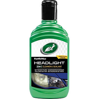 Поліроль для пластикових фар "2 в 1" Turtle Wax Headlight Cleaner & Sealant, 300 мл