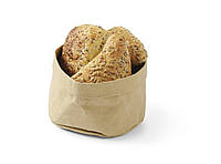 Крафт-бумажный мешок для хлеба - бежевый 170x170x(H)150 мм Hendi 429228