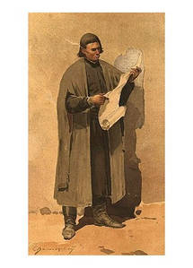 Листівка Українське мистецтво - Писар військовий, 1900