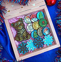 Шоколадный подарочный набор с тигренком Сладкий подарок детям и взрослым под елочку Шоколад ручной работы