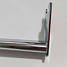 Поперечина 100 см хромована навесная  овальна 60 см   30х15 мм  в  рейку торгову, фото 5