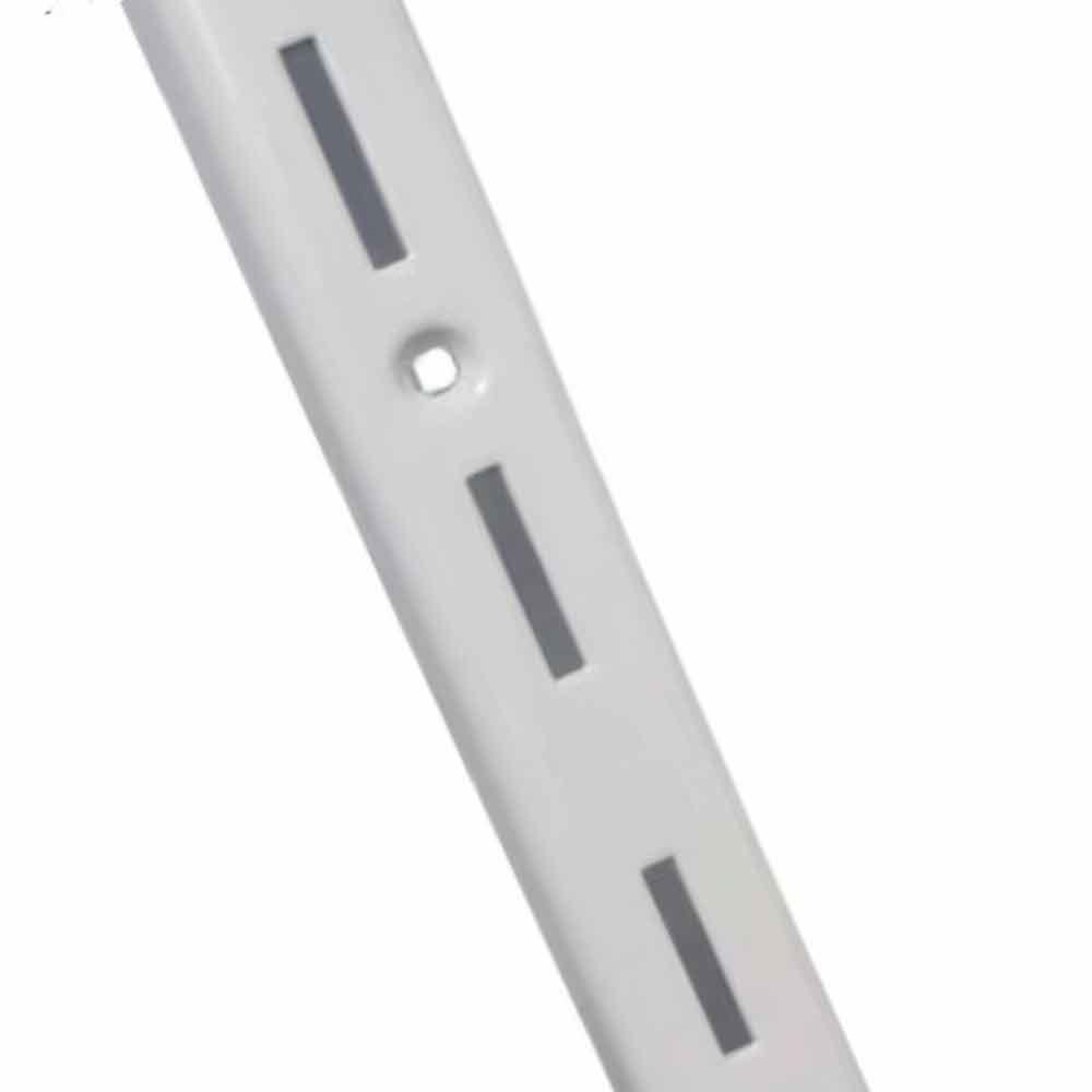 Рейка  одинарна настінна біла 2м(1.2)  напрямний перфорований торговий профіль, фото 1