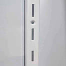 Рейка  одинарна настінна біла 2м(1.2)  напрямний перфорований торговий профіль, фото 2