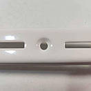 Рейка  одинарна настінна біла 2м(1.2)  напрямний перфорований торговий профіль, фото 4