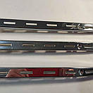 Рейка профіль одинарна посилена хромована 200 см настінна, фото 4