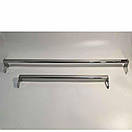 Поперечина 100 см хромована навесная  овальна 60 см   30х15 мм  в  рейку торгову, фото 2