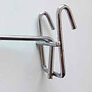 Гачки на торгову сітку 10 см Ø 4 мм хромовані металеві одинарні, фото 5