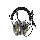 Тактичні навушники EARMOR M32 з універсальним кріпленням Олива, фото 5