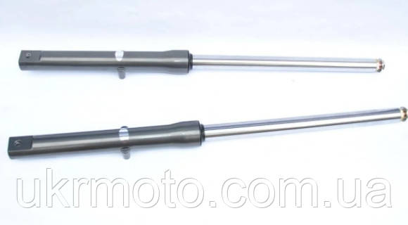 Амортизатори передні (пер'я вилки) на мопеда Альфа (шток 27 мм), фото 1