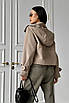 Жіноча легка куртка мокко, фото 7