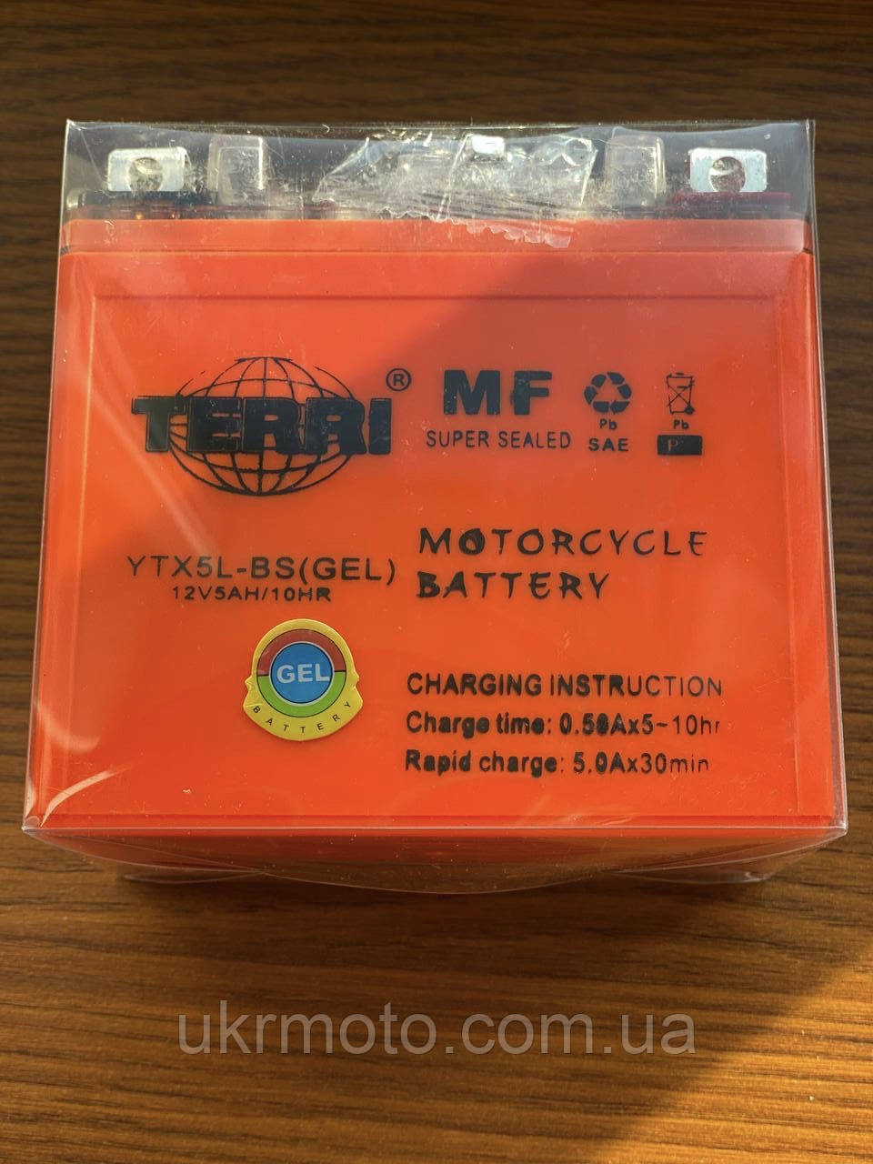 Акумулятор для мопедів (12в 5а) гелевий, фото 1
