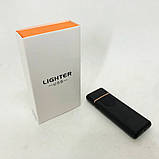 Стильна запальничка в подарунок USB, USB запальничка електрична дуга PH-94, фото 6