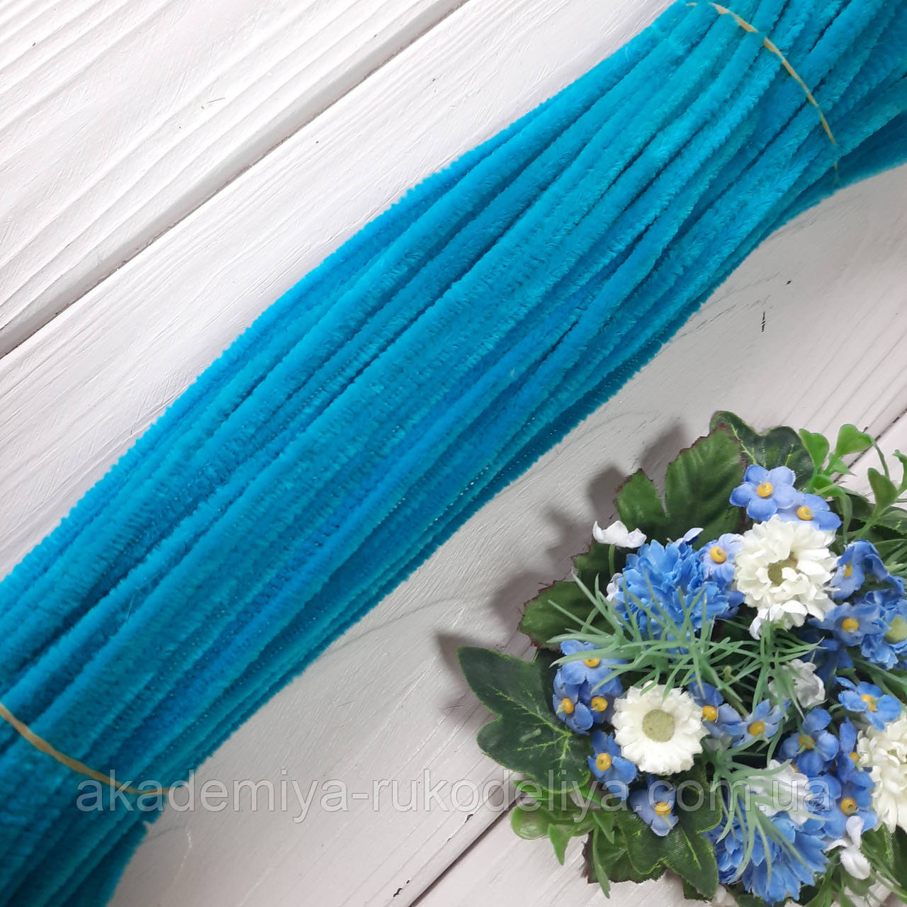 Синельне Дріття Бірюзове 30 см, 100 шт., фото 1