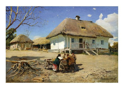 Листівка Українське мистецтво - Козацький двір, фото 1