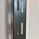 Рейка подвійна посилена настінна хромована 2м (1.6) напрямний торговий профіль, фото 5