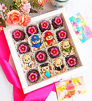 Элитные шоколадные конфеты с начинкой Французская хрустящая карамель Сладкий подарок Фигурки из шоколада