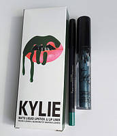 Помада Kylie 8611 набір Матовий блиск KYLIE + м'який олівець для губ крута ціна