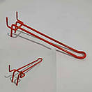 Гачок 10 см Ø 5 мм  на перфорацію подвійний на перфорований стелаж, фото 3