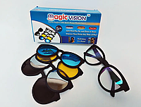 Очки 5 в 1 солнцезащитные антибликовые Magic Vision лучший товар