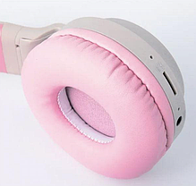 Bluetooth навушники Hoco W27 Cat Ear gray/pink, фото 3