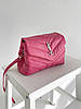 Жіноча сумка Yves Saint Laurent Pretty Bag Pink (Рожева) Сумка Крос Боді шкіра 2 відділення на ремінці YSL, фото 6