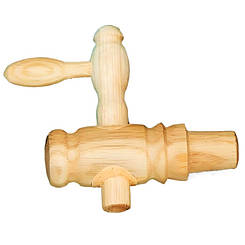 Кран дерев'яний для дубової бочки