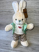 Мягкая игрушка заяц, игрушка для ребенка, мягкий зайка, Заяц большой в одежде 65см. (B1012-13) OG