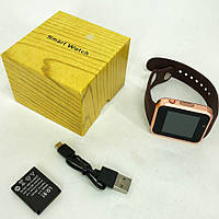 Смарт-годинник Smart Watch A1 розумний електронний зі слотом під sim-карту + карту пам'яті micro-sd. KF-716 Колір: золотий