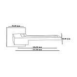 Італійська дверна ручка ORO&ORO 032-15E SCH/CP, фото 3