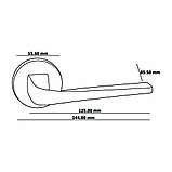 Італійська дверна ручка ORO&ORO 072-17E MAB, фото 2