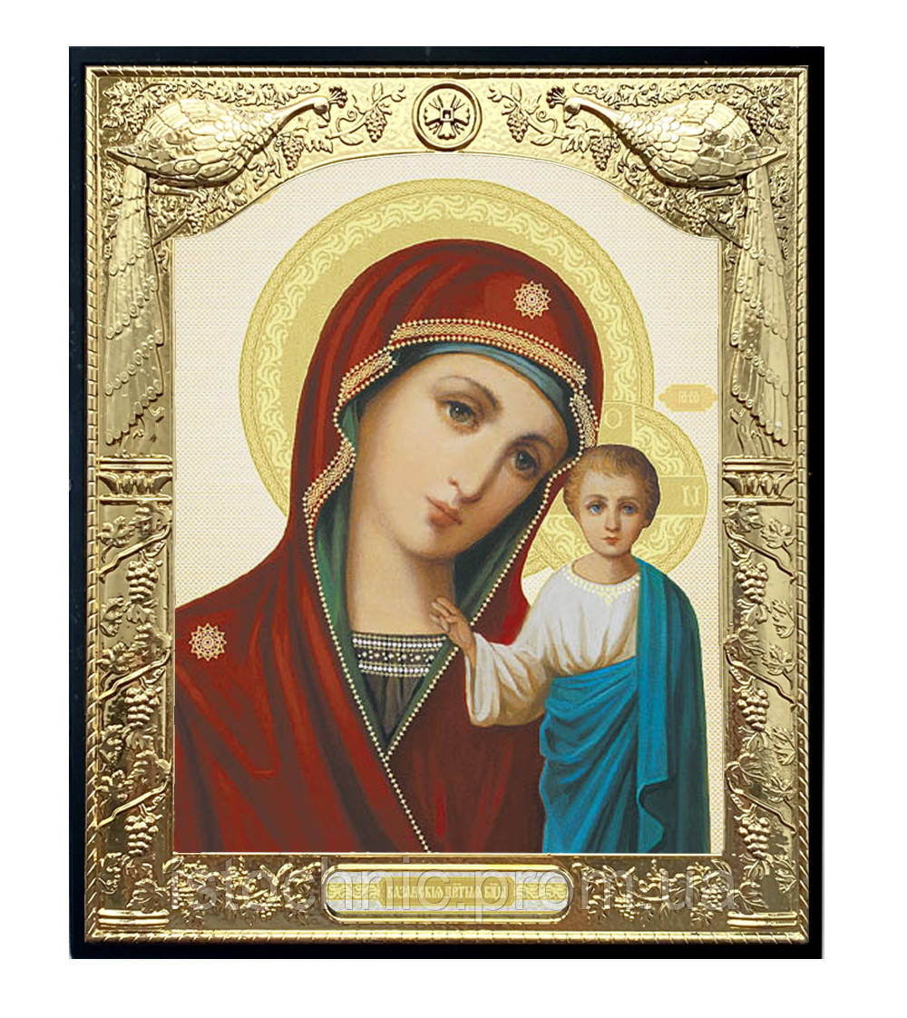 Казанська ікона Богородиці №19 у пластиковій рамці
