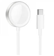 Беспроводное зарядное устройство для Apple Watch 1 /2 /3 /4 /5 /6 /7 /SE Hoco CW39C Wireless charger. White