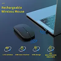 Беспроводная бесшумная компьютерная мышь 2.4G для компьютера ноутбука