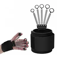 Тренажер для пальцев, эспандер Finger Gripper Pro 9 кг. Черный