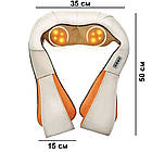 Роликовий масажер для спини Massager of Neck + Подарунок Подушка ортопедична для ніг Contour Leg Pillow, фото 8