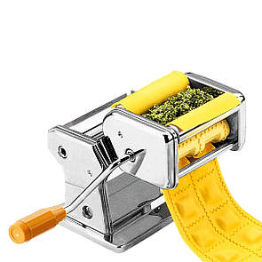 Равіольниця універсальна з неіржавкої сталі ручна BN-009, тісто розкатка настільна механічна