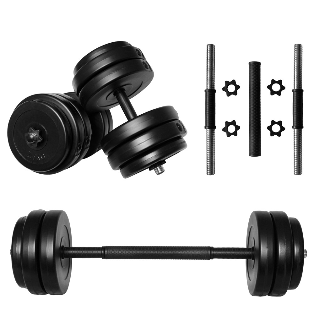 Комплект гантелей + з'єднувач - 52 кг (2 шт по 26 кг) розбірні зі змінними дисками